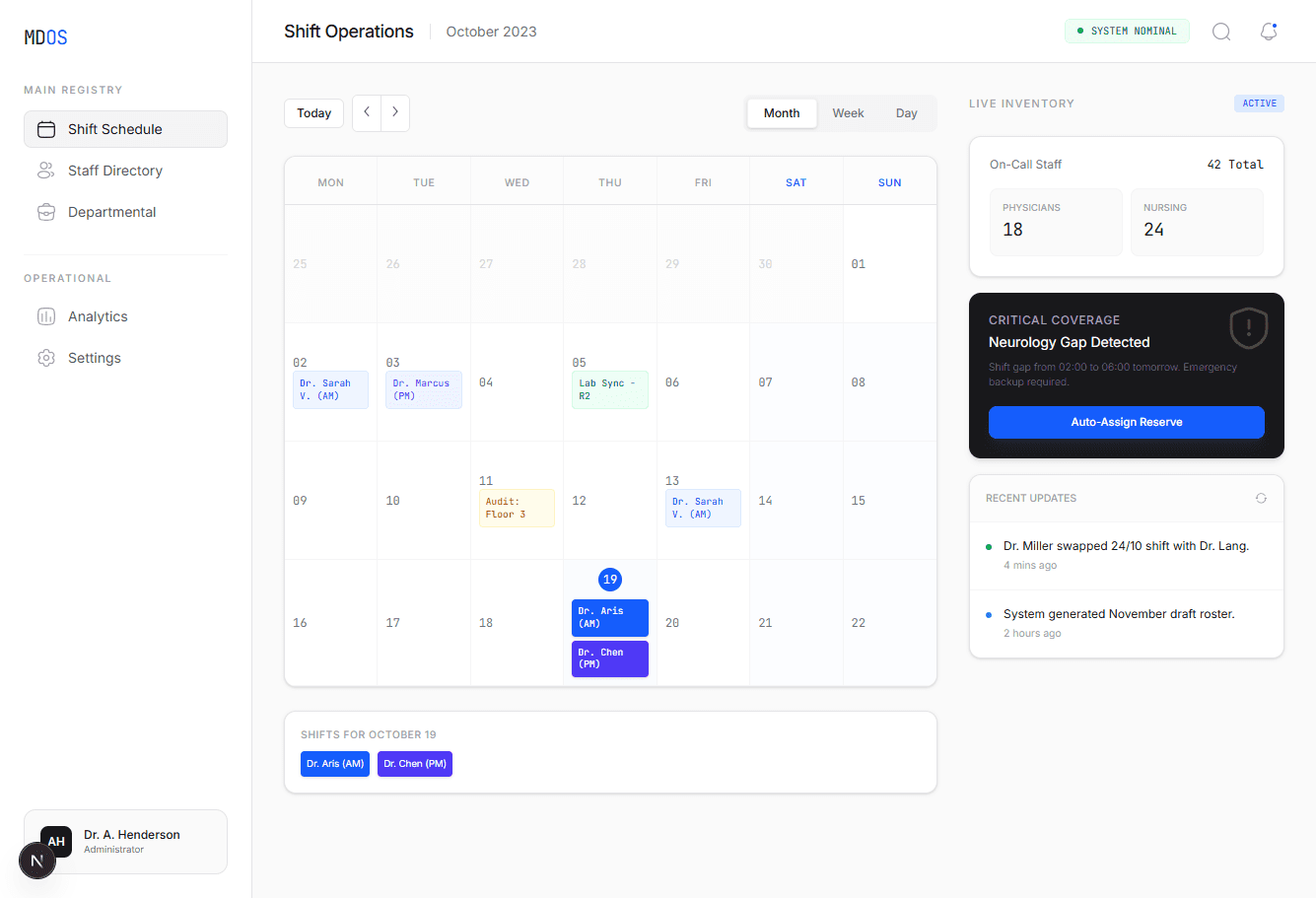 Aegis - Healthcare OS case study